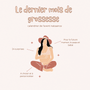 Le dernier mois de grossesse d'une femme enceinte - Petit coeur salé