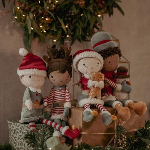 Poupée de Noël Jake avec Bonhomme de Neige – 35 cm