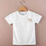 Tee-shirt Mama or café nougat nude MARINE HEART BRODERIE