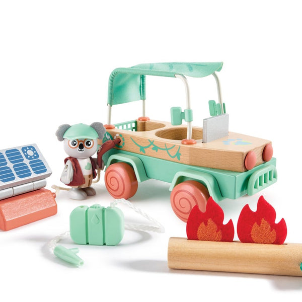 Voiture tout-terrain oscar enfant écologique – Jouet sauvetage forêt 3 ans