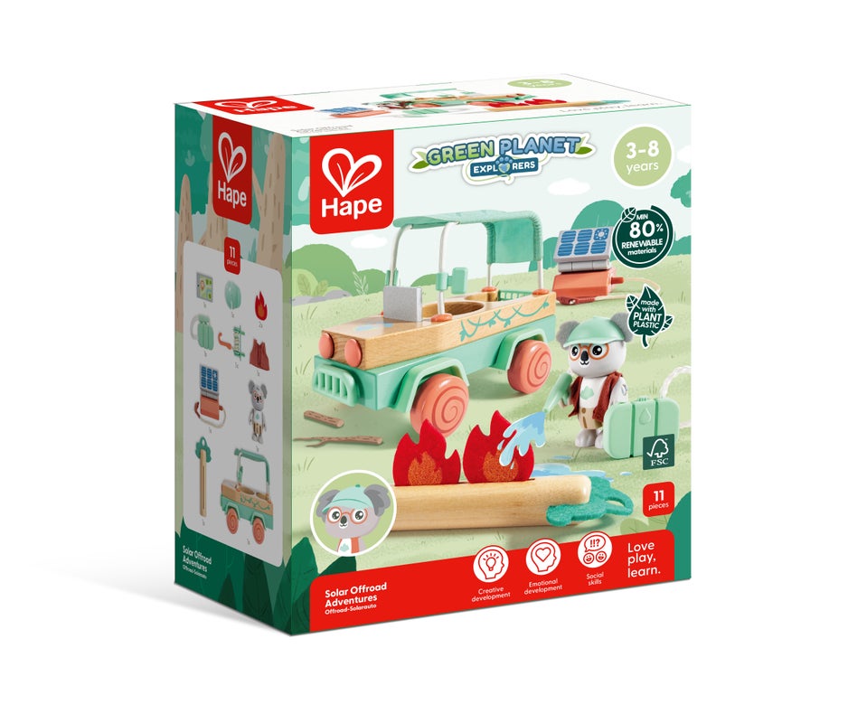 Voiture tout-terrain oscar enfant écologique – Jouet sauvetage forêt 3 ans