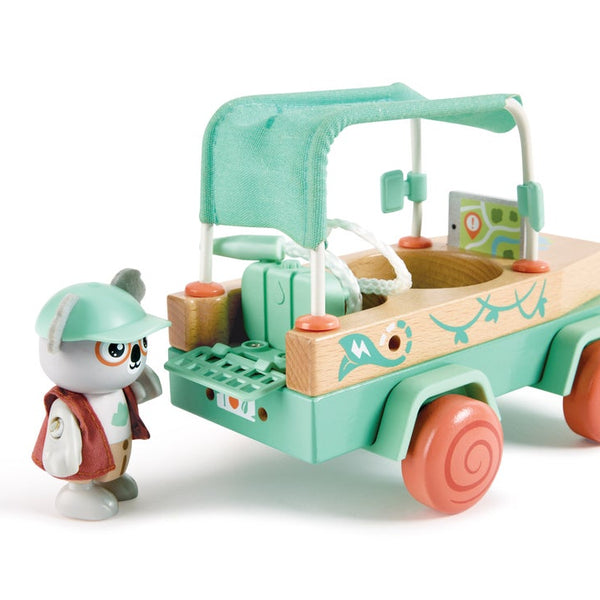 Voiture tout-terrain oscar enfant écologique – Jouet sauvetage forêt 3 ans