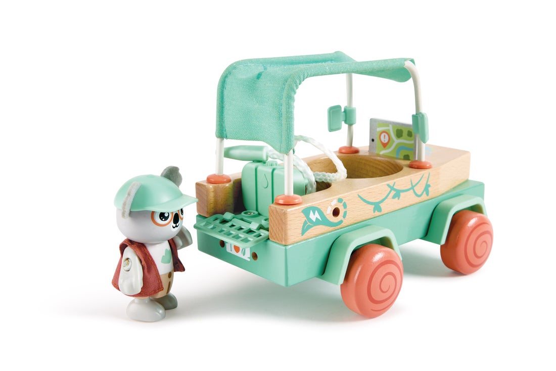 Voiture tout-terrain oscar enfant écologique – Jouet sauvetage forêt 3 ans
