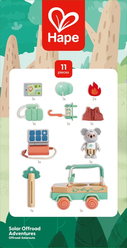 Voiture tout-terrain oscar enfant écologique – Jouet sauvetage forêt 3 ans