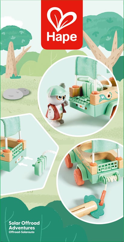 Voiture tout-terrain oscar enfant écologique – Jouet sauvetage forêt 3 ans