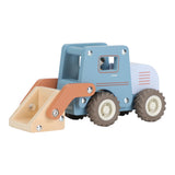 Pelleteuse en bois FSC avec pelle fonctionnelle et figurine LITTLE DUTCH