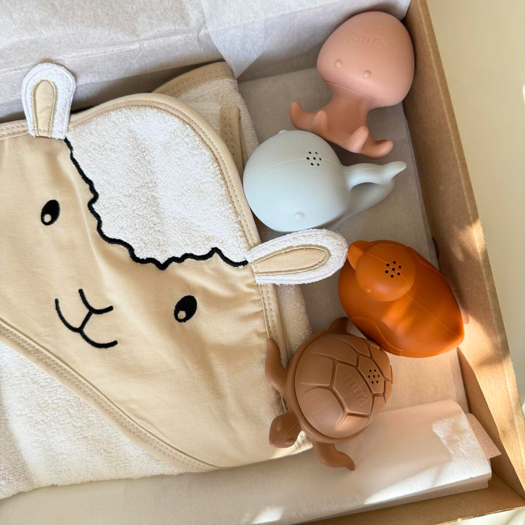 Coffret Bain Bébé Personnalisable | Cadeau Naissance à composer Petit coeur salé