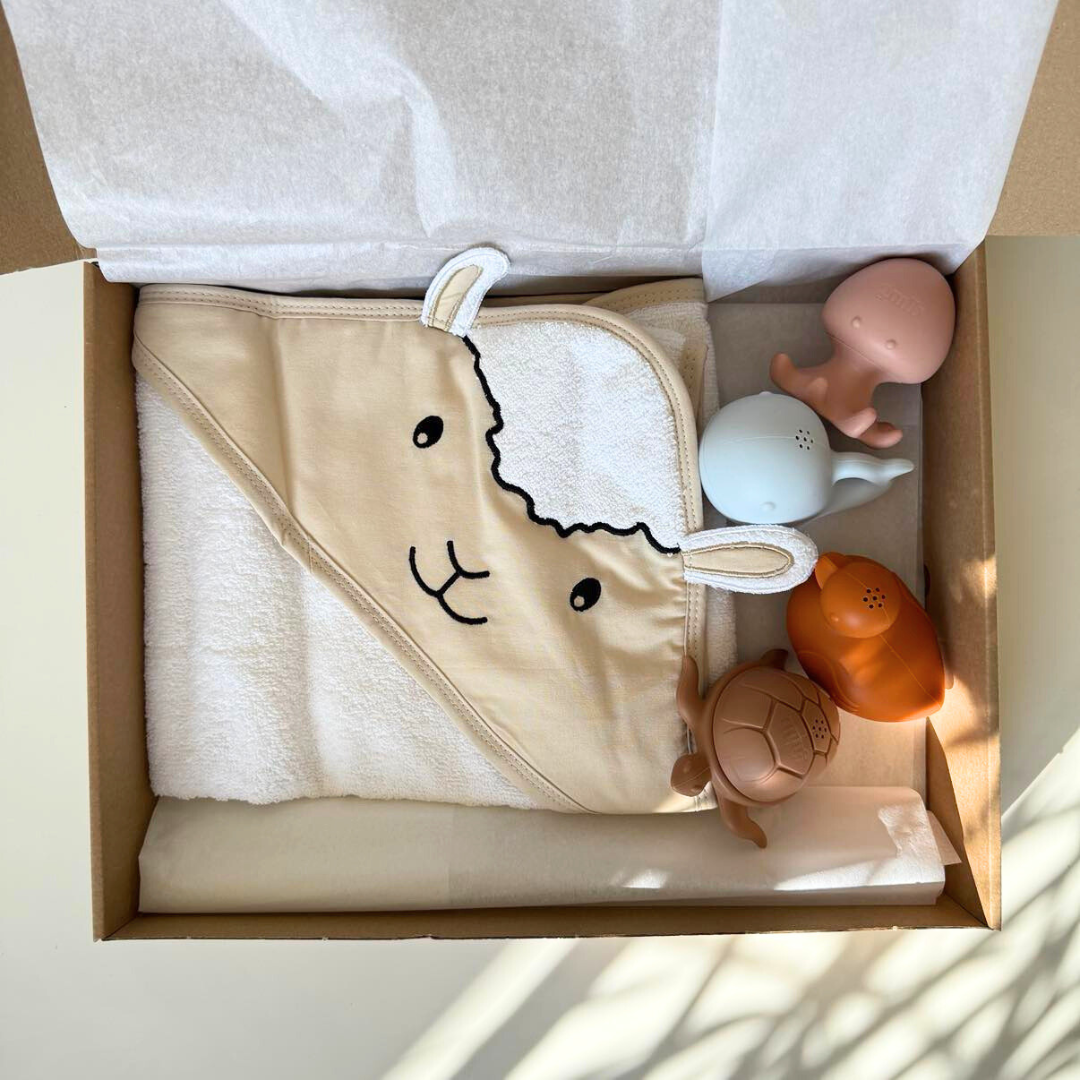 Coffret Bain Bébé Personnalisable | Cadeau Naissance à composer Petit coeur salé