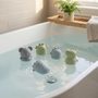 Jouet de bain 4 animaux Couleur bleu et vert GMLB