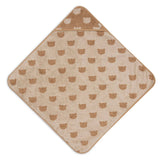 Cape de bain bébé Jacquard biscuit 75 x 75 cm - Jollein JOLLEIN