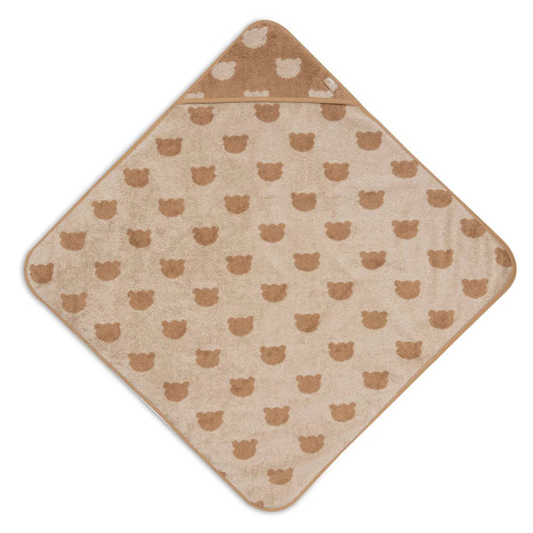 Cape de bain bébé Jacquard biscuit 75 x 75 cm - Jollein JOLLEIN