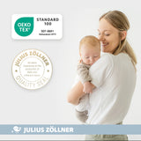Tour de lit girafe de Julius Zöllner, 180 cm de douceur certifiée OEKO-TEX®. Idéal pour protéger bébé et décorer la chambre avec tendresse.