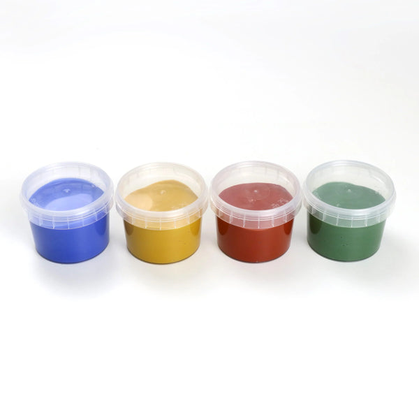 Coffret 4 pots peinture aux doigts naturelle & vegan “Aki”