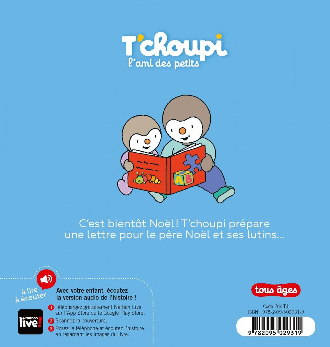 lecture festive Noël enfants T’choupi