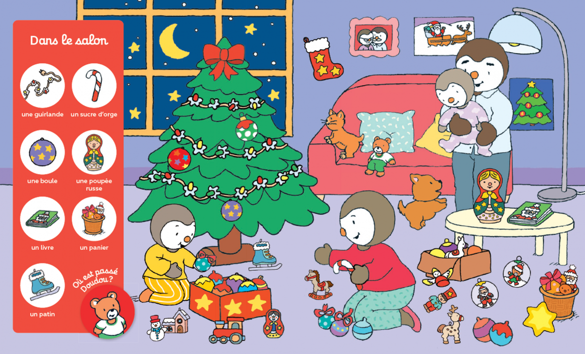 T’choupi Cherche et Trouve Noël – Dès 2 ans - Livre