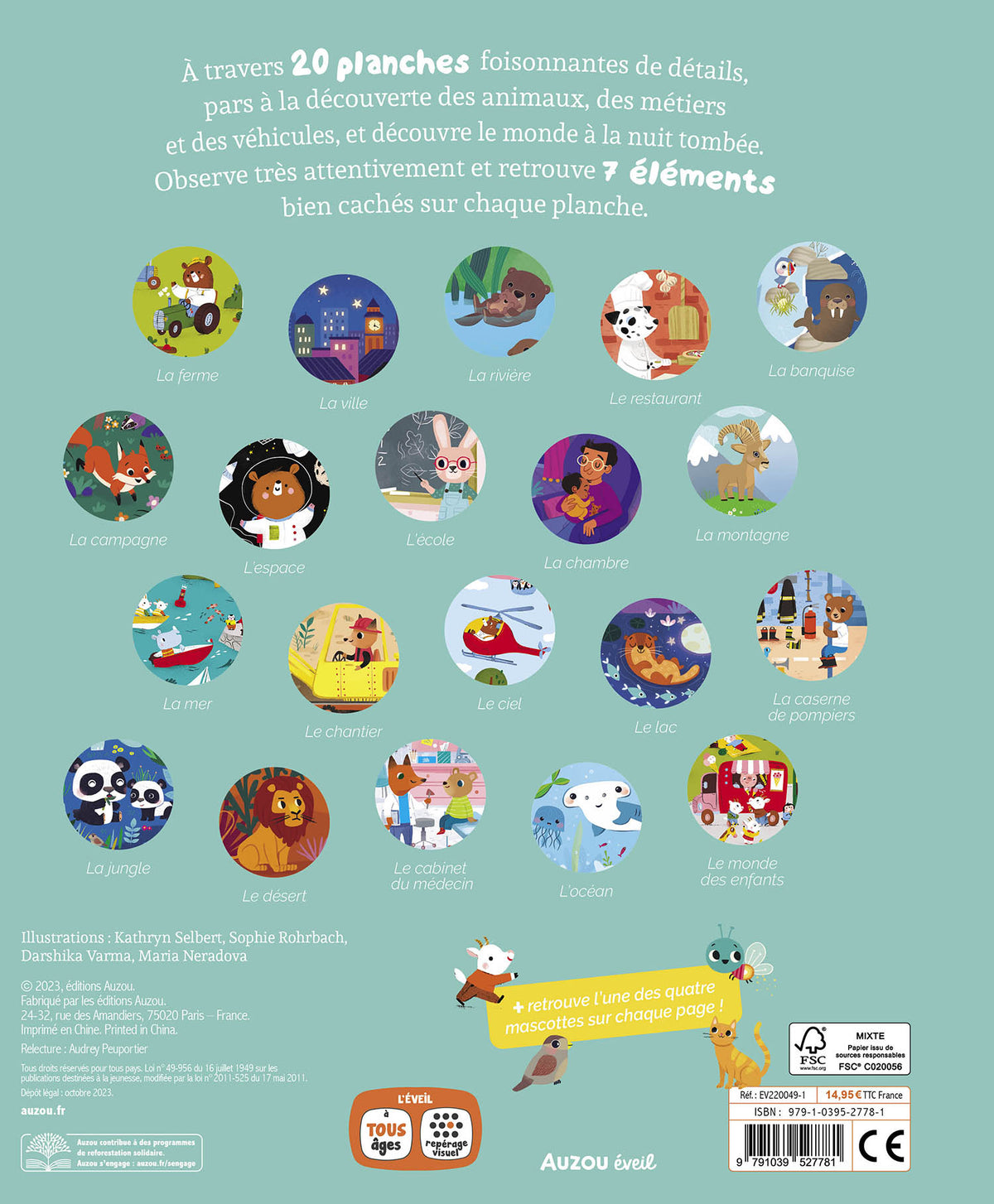 20 planches colorées pour éveiller la curiosité des petits 🎨 Un livre cherche et trouve idéal pour développer observation et concentration dès 3 ans !