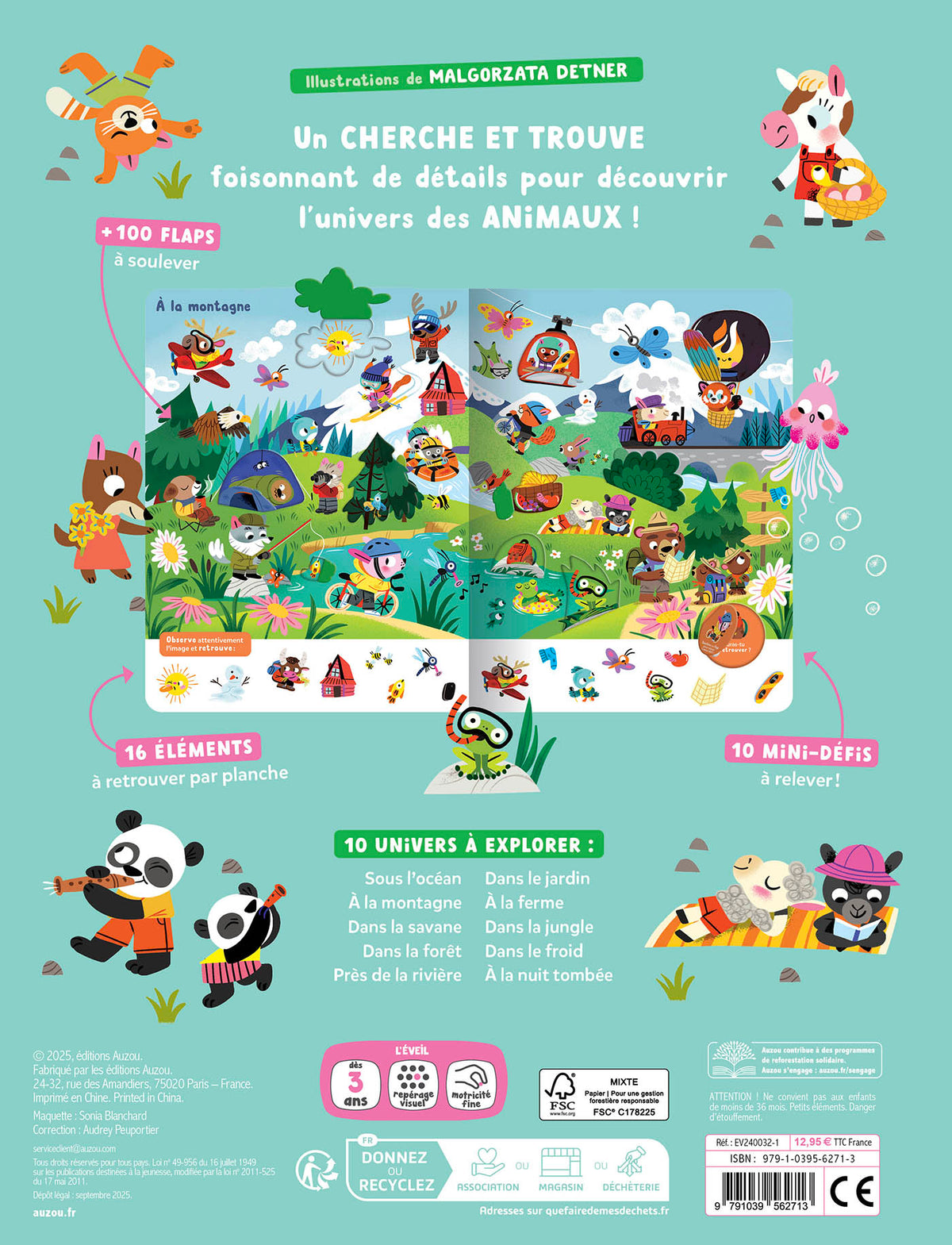 Mon Cherche et Trouve Surprise – Les Animaux 🦁 - Livre
