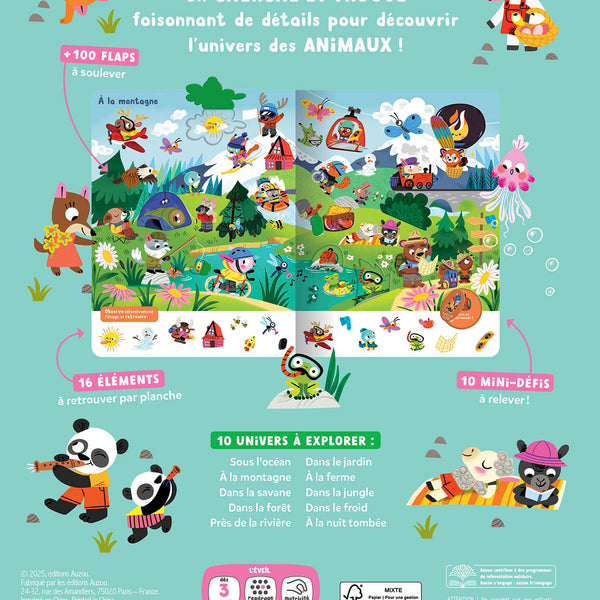Mon Cherche et Trouve Surprise – Les Animaux 🦁 - Livre