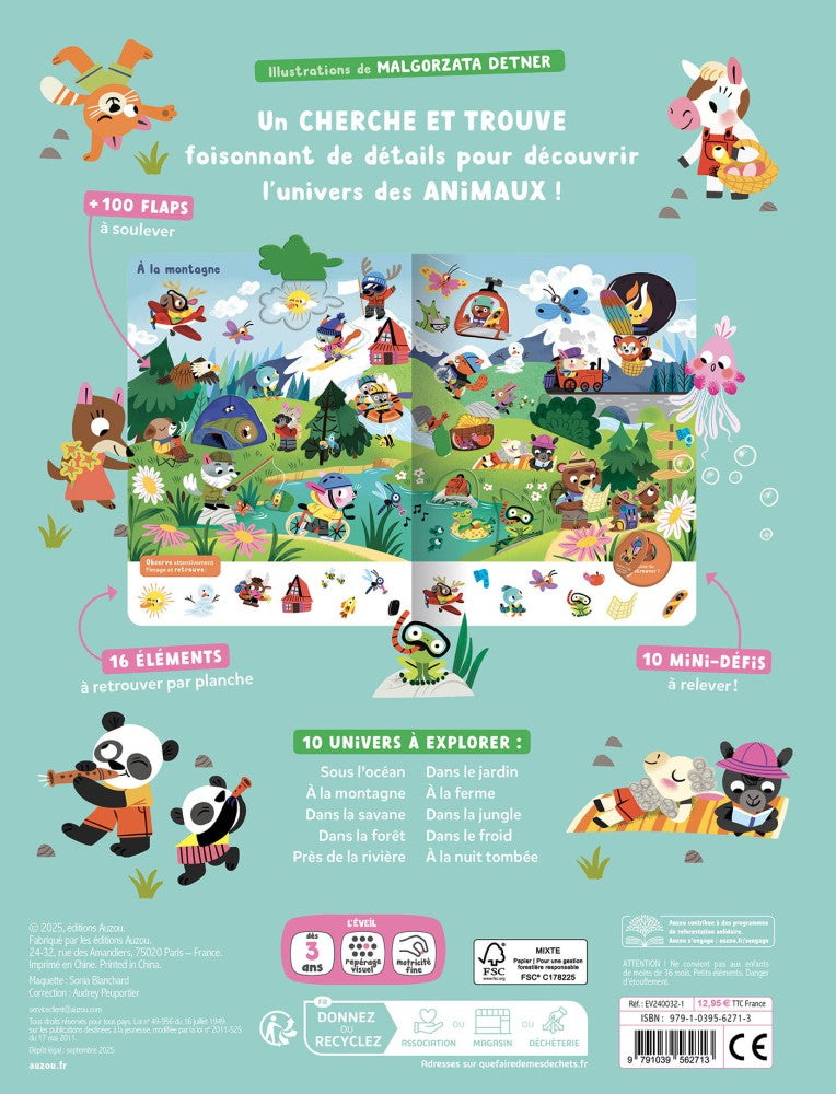 Mon Cherche et Trouve Surprise – Les Animaux 🦁 - Livre