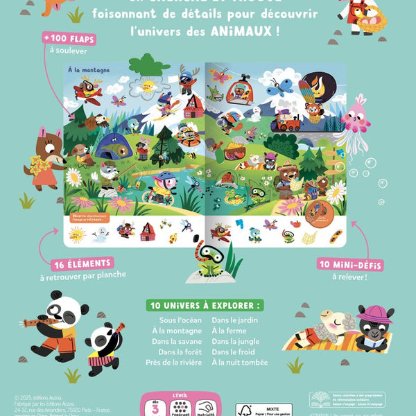 Mon Cherche et Trouve Surprise – Les Animaux 🦁 - Livre