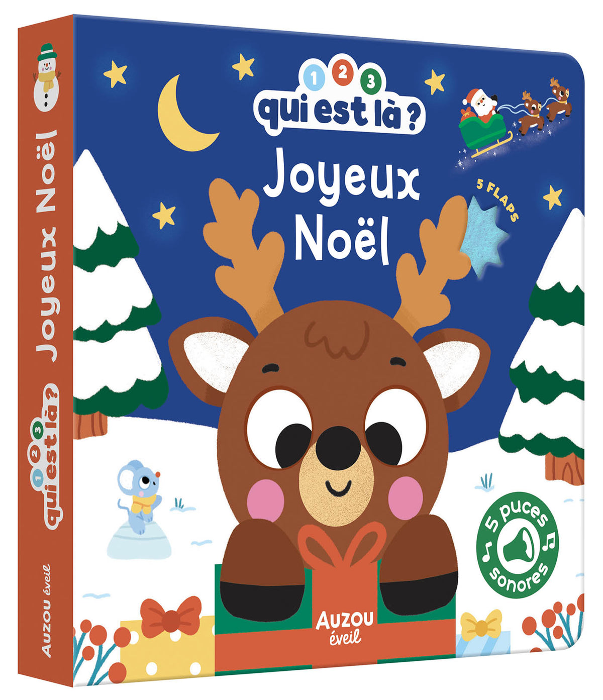 1, 2, 3, Qui est là ? – Joyeux Noël ! 🎄🦌- Livre