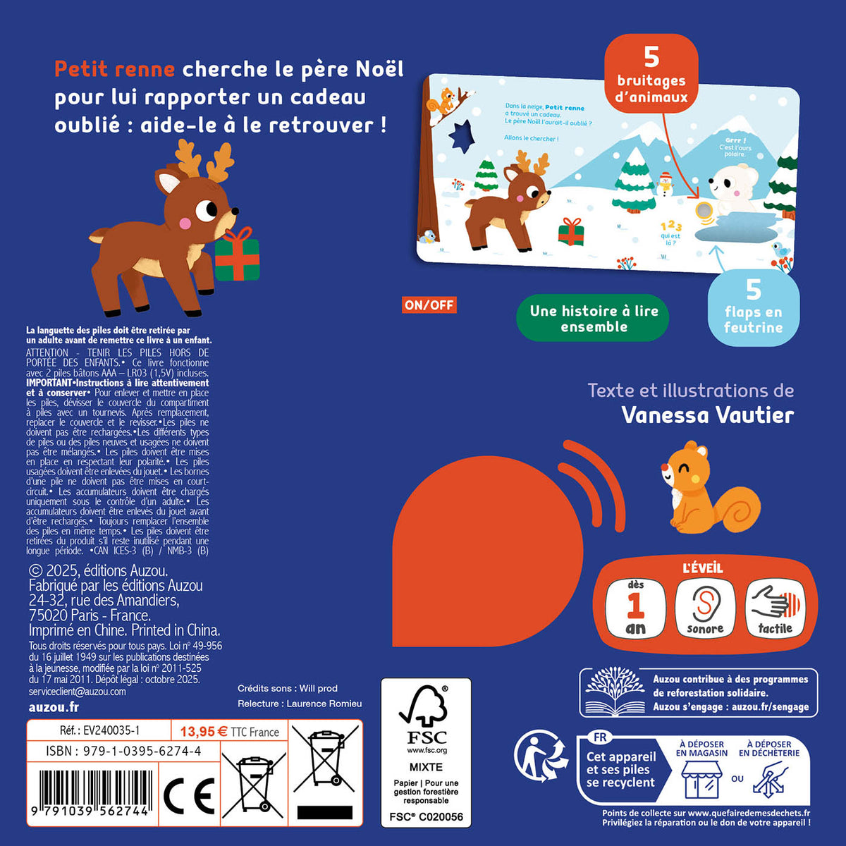 1, 2, 3, Qui est là ? – Joyeux Noël ! 🎄🦌- Livre