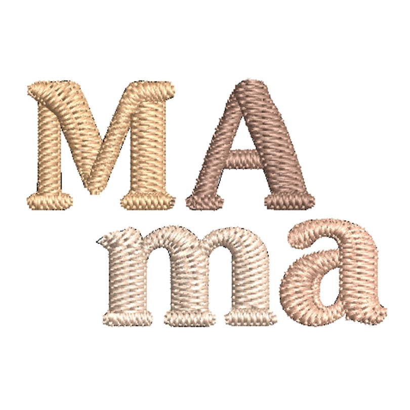 Tee-shirt Mama or café nougat nude MARINE HEART BRODERIE