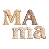 Tee-shirt Mama or café nougat nude MARINE HEART BRODERIE