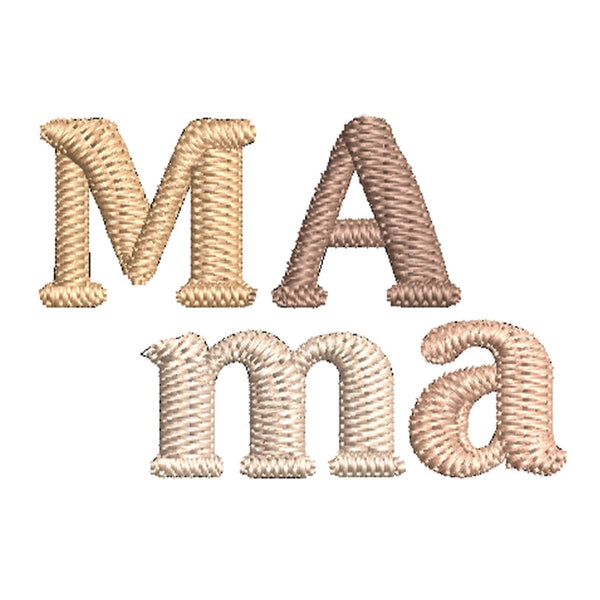 Tee-shirt Mama or café nougat nude MARINE HEART BRODERIE