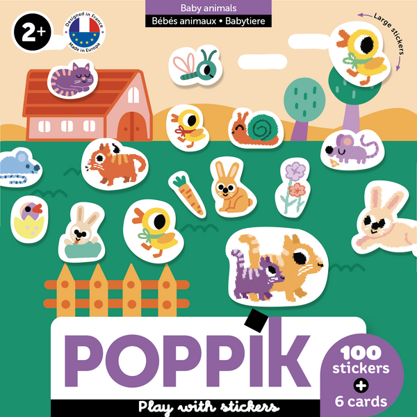 Baby Baby Animals – Activité gommettes pour enfants dès 2 ans