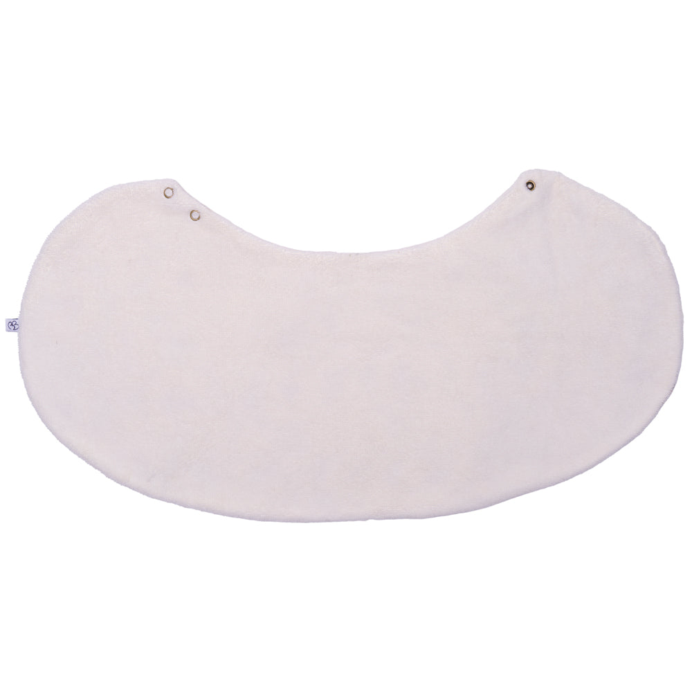 Bavoir 2 en 1 bi-matière poncho / épaule – Jardin enchanté ivoire BB & CO