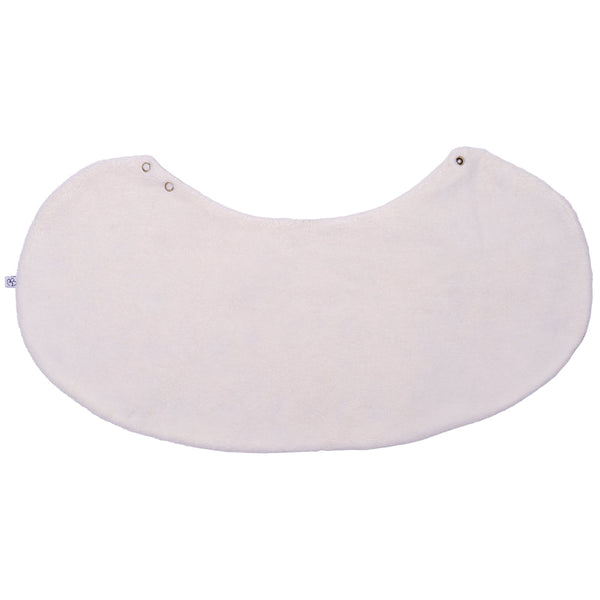 Bavoir 2 en 1 bi-matière poncho / épaule – Jardin enchanté ivoire BB & CO