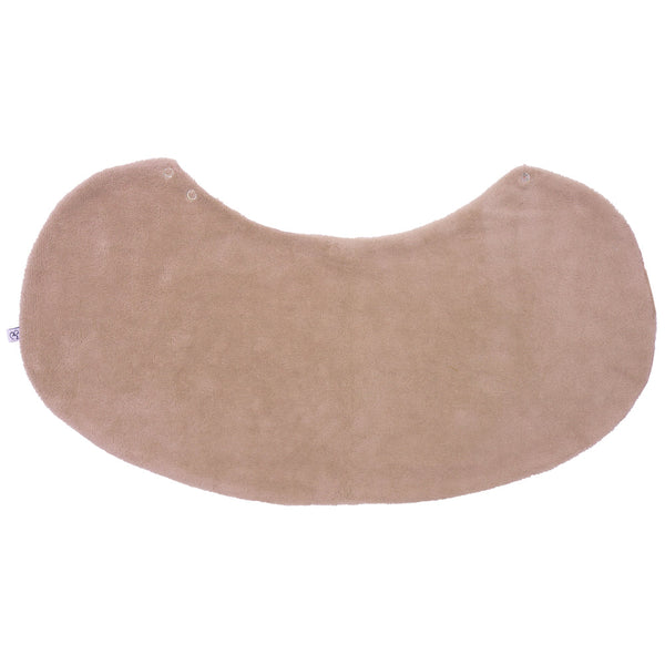 Bavoir 2 en 1 bi-matière poncho / épaule – Clairière mocha BB & CO