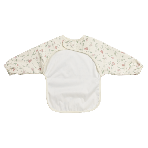 Bavoir à manches courtes fleuri imperméable 9 à 18 mois - Meyco Baby MEYCO BABY