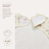Bavoir à manches courtes fleuri imperméable 9 à 18 mois - Meyco Baby MEYCO BABY