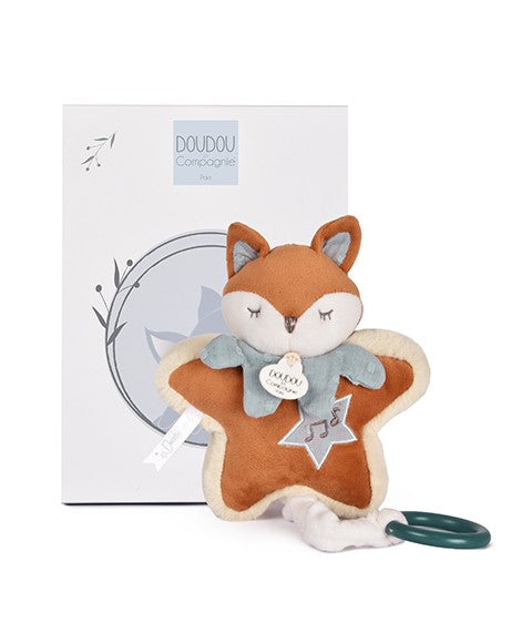 Boîte à musique bébé Timo – peluche musicale naissance 16 cm