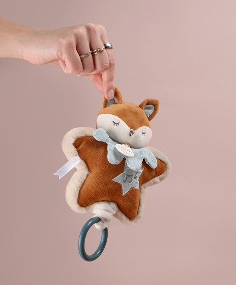Boîte à musique bébé Timo – peluche musicale naissance 16 cm