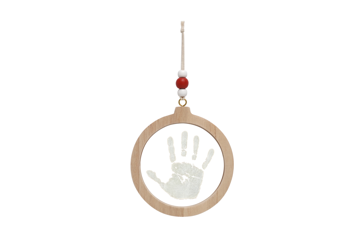Boule de Noël empreinte bébé – Transparente petit artichaud