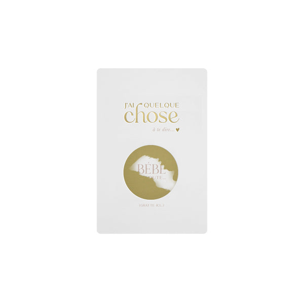 Carte à gratter annonce grossesse – Bébé en route