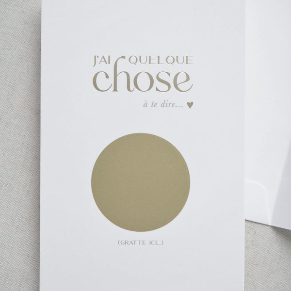 Carte à gratter annonce grossesse – Bébé en route