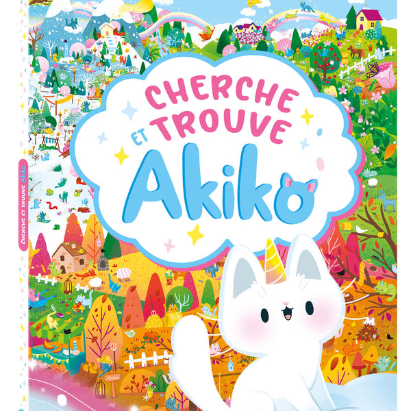 Le Cherche &amp; Trouve Akiko invite les enfants dès 4 ans à retrouver Akiko et ses adorables chats-licornes à travers de magnifiques illustrations pleines de détails. Une activité idéale pour développer l'observation tout en s'amusant.Livre Cherche &amp; Trouve Akiko dès 4 ans pour développer l'observation, la concentration et la mémoire visuelle dans un univers féerique.