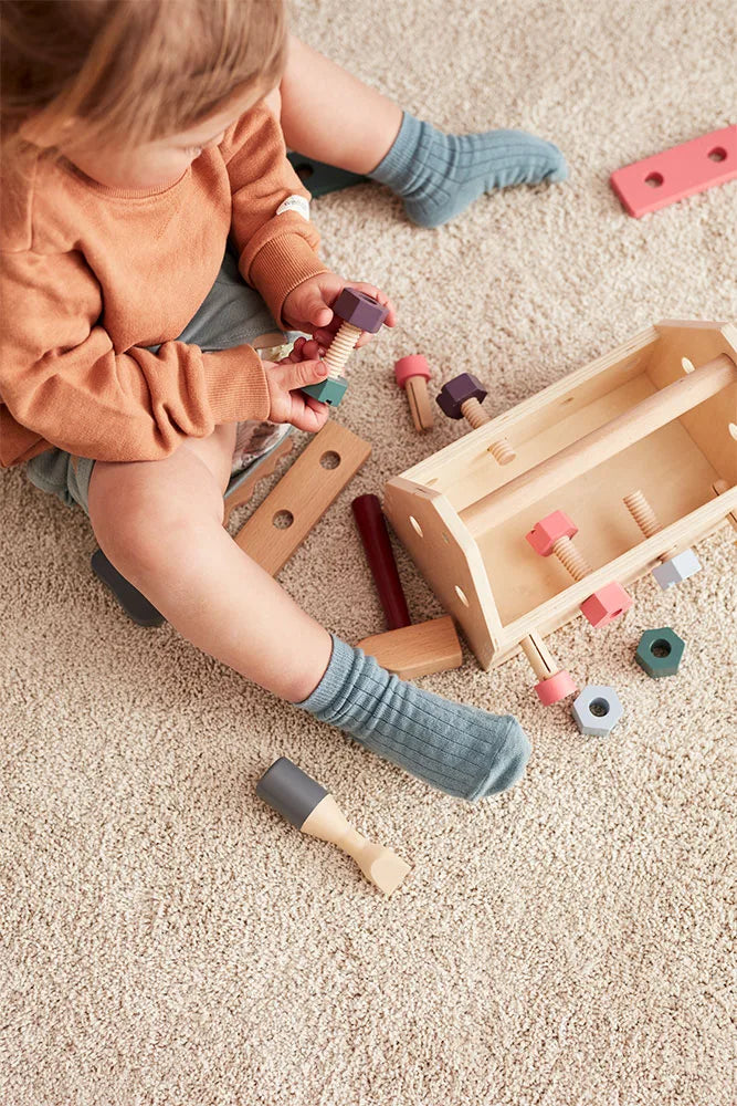 Caisse à outils enfant en bois FSC – kit bricolage complet dès 3 ans Kid's concept