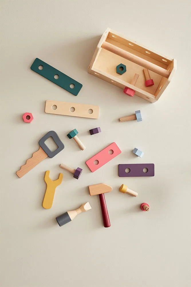 Caisse à outils enfant en bois FSC – kit bricolage complet dès 3 ans Kid's concept