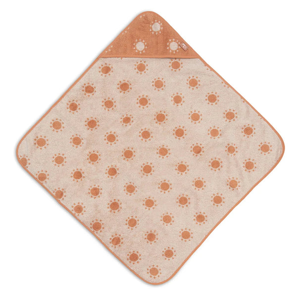 Cape de bain bébé Jacquard Light Terra 75 x 75 cm - Jollein JOLLEIN
