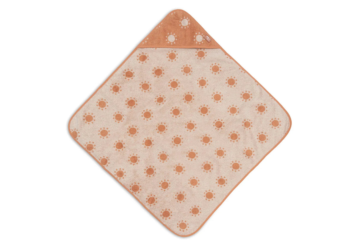 Cape de bain bébé Jacquard Light Terra 75 x 75 cm - Jollein JOLLEIN