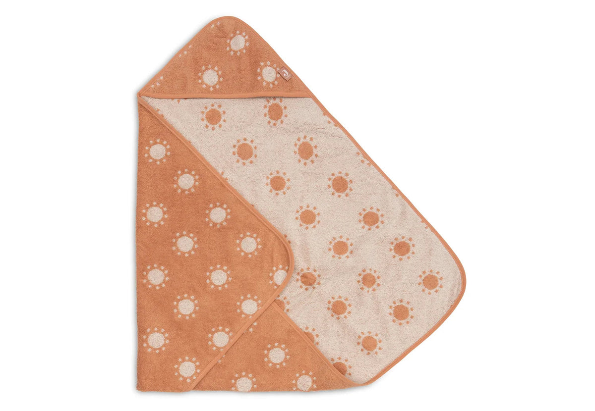 Cape de bain bébé Jacquard Light Terra 75 x 75 cm - Jollein JOLLEIN