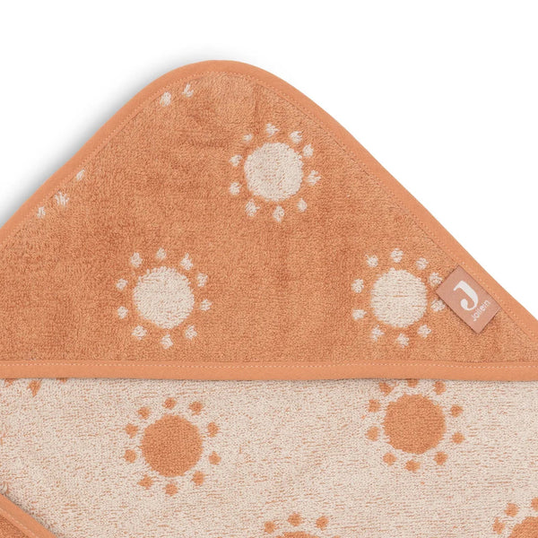 Cape de bain bébé Jacquard Light Terra 75 x 75 cm - Jollein JOLLEIN