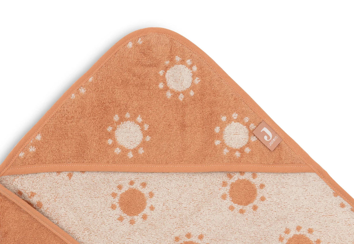 Cape de bain bébé Jacquard Light Terra 75 x 75 cm - Jollein JOLLEIN