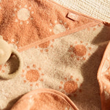 Cape de bain bébé Jacquard Light Terra 75 x 75 cm - Jollein JOLLEIN