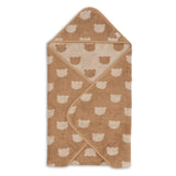 Cape de bain bébé Jacquard biscuit 75 x 75 cm - Jollein JOLLEIN